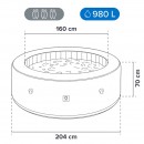 Jacuzzi gonflabil piscina spa 204x70