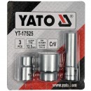 Kit 3 chei tubulare Yato YT-17525, pentru pompa de injectie, Cr-V