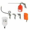 Kit accesorii aer comprimat Detoolz, 5 piese, cupla rapida