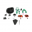 Kit complet irigare prin picurare si pulverizare cu furtun 41m, temporizator, duze, conectori, tije de fixare 147 piese