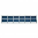 Kit gard, structura pentru 20 panouri solare fotovoltaice bifaciale 660-680W