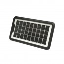 Kit iluminat portabil LED cu 3 becuri/proiector, panou solar radio FM, MP3 si baterie 4500 mAhH pentru pescuit camping GD-8028COB