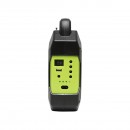 Kit iluminat portabil LED cu 3 becuri/proiector, radio FM panou solar si baterie 6V, 4.5 Ah pentru pescuit camping GD-15