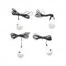 Kit iluminat portabil LED cu 4 becuri/proiector, panou solar radio FM si baterie 10000 mAhH pentru pescuit camping GD-8076