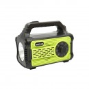 Kit iluminat portabil LED cu 4 becuri/proiector, panou solar radio FM si baterie 10000 mAhH pentru pescuit camping GD-8076