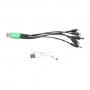 Kit iluminat portabil LED cu 4 becuri/proiector, panou solar radio FM si baterie 10000 mAhH pentru pescuit camping GD-8076