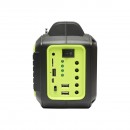 Kit iluminat portabil LED cu 4 becuri/proiector, radio FM panou solar si baterie 3.7V, 10000 mAH pentru pescuit camping GD-8072