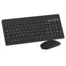Kit tastatura si mouse wireless negru omega