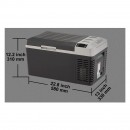 Lada frigorifica cu compresor pentru auto, 12/24 V DC, 110-240 V AC, capacitate 20 l, -10 ℃ pana la 20 ℃, 580 x 330 x 310 mm