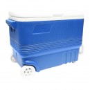 Lada frigorifica pentru picnic 45L albastra cu roti 610x330x440mm Breckner Germany