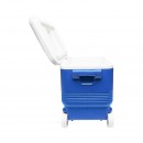 Lada frigorifica pentru picnic 45L albastra cu roti 610x330x440mm Breckner Germany