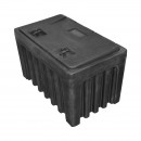 Lada pentru scule fara suport, din plastic negru 460x580x800 mm