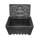 Lada pentru scule fara suport, din plastic negru 460x580x800 mm