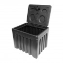 Lada pentru scule fara suport, din plastic negru 468x470x600 mm