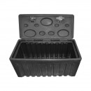 Lada pentru scule fara suport, din plastic negru 480x470x1000 mm