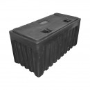 Lada pentru scule fara suport, din plastic negru 480x470x1000 mm