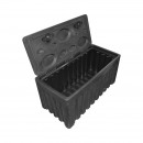Lada pentru scule fara suport, din plastic negru 480x470x1000 mm