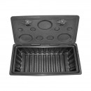 Lada pentru scule fara suport, din plastic negru 480x470x1000 mm