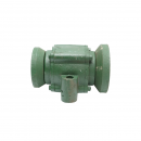 Lagar disc asamblat cu rulmenti 32015 si semimosoare - patrat de 40mm - distanta gauri 155mm