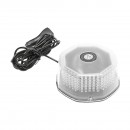 Lampa avertizare rotunda, girofar cu 240 LED-uri lumina galbena, prindere magnetica, intrerupator ON/OFF cu indicator luminos, 12V/24V Breckner Germany