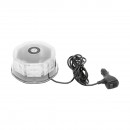 Lampa avertizare rotunda, girofar cu 32 zone LED-uri SMD lumina galbena, prindere magnetica, intrerupator ON/OFF cu indicator luminos, 12V/24V Breckner Germany