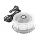 Lampa avertizare rotunda, girofar cu 32 zone LED-uri SMD lumina galbena, prindere magnetica, intrerupator ON/OFF cu indicator luminos, 12V/24V Breckner Germany