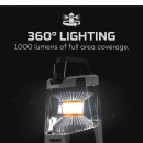 Lampa camping LED NEBO Galileo, 1000 lm, IPX4, Acumulator 2600 mAh, negru