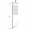 Lampa de gradina Kavak-1, corp aluminiu, de perete, 305x89 mm, negru, IP44