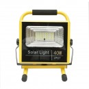 Lampa de lucru LED portabila 40W, 8000K cu telecomanda, 2 baterii LiFePO4 6000mAh si cadru stativ IP67 Breckner Germany