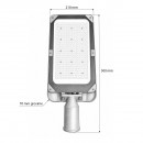 Lampa iluminat stradal LED 150W, 100-277V, 6500K, 25500lm cu prindere pe stalp 500x210x70mm IP66 Breckner Germany