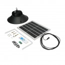 Lampa LED 100W, 6500K cu panou solar policristalin 16W, baterie LiFePO4 3.2V/15Ah si telecomanda IP65 Breckner Germany
