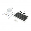 Lampa LED 100W, 6500K cu panou solar policristalin 8W si telecomanda IP20 Breckner Germany