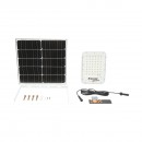 Lampa LED 1200lm, 3500K/6500K cu panou solar 25W, baterie LifePO4 3.2V/20Ah, senzor de miscare si telecomanda IP66 Breckner Germany
