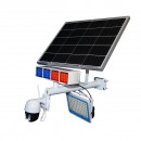 Lampa LED 300W cu panou solar 60W, baterie 14000mAh si camera supraveghere WIFI cu alarma Breckner Germany