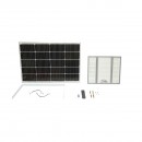 Lampa LED 4500lm, 6500K cu panou solar 70W, baterie LifePO4 3.2V/60Ah, senzor de miscare si telecomanda IP66 Breckner Germany