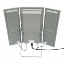 Lampa LED 4500lm, 6500K cu panou solar 70W, baterie LifePO4 3.2V/60Ah, senzor de miscare si telecomanda IP66 Breckner Germany