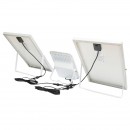 Lampa LED cu panouri solare 50W proiector 150W telecomanda, baterie 3,2V/40Ah Breckner Germany