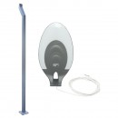 Lampa LED iluminat stradal 40W, 220V, IP65, 5000K, inaltime stalp 3.5m Breckner Germany