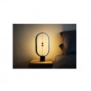 Lampa LED, Lumina ambientala Home DH0040BK, comutator fluctuant, USB, lumina calda, Negru