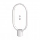 Lampa LED, Lumina ambientala Home DH0040WH, comutator fluctuant, USB, lumina calda, alb