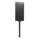 Lampa solara LED iluminat stradal 150W, 6500K, IP65 cu panou solar 15W, baterie LiFePO4 18Ah, senzor de miscare si prindere pe stalp Breckner Germany