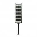 Lampa solara LED iluminat stradal 200W 6500K cu panou solar 12W, baterie 12000mAh, telecomanda, prindere pe stalp IP65 Breckner Germany