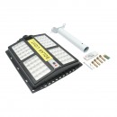 Lampa solara LED iluminat stradal 200W 6500K cu panou solar 15W, baterie 15000mAh, telecomanda, prindere pe stalp IP65 Breckner Germany