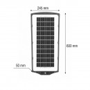 Lampa solara LED iluminat stradal 200W cu panou solar 12W, baterie LiFePO4 8000mAh, senzor miscare, telecomanda, prindere stalp IP67 Breckner Germany