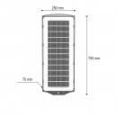 Lampa solara LED iluminat stradal 300W cu panou solar 15W, baterie 12000mAh, senzor miscare, telecomanda, prindere stalp IP67 Breckner Germany