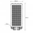 Lampa solara LED iluminat stradal 300W cu panou solar 20W, baterie 15000mAh, senzor miscare, telecomanda, prindere stalp IP65 Breckner Germany