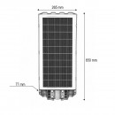 Lampa solara LED iluminat stradal 500W cu panou solar 25W, baterie 20000mAh, senzor miscare, telecomanda, prindere stalp IP65 Breckner Germany