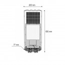 Lampa solara LED iluminat stradal 800W cu panou solar 40W, baterie 30000mAh, senzor miscare, telecomanda, prindere stalp IP65 Breckner Germany