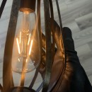 Lampa solara Strend Pro Hadar 180x210 mm, 2 Edison LED, metal