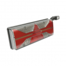 Lampa stop spate dreapta LED remorca 24V, 7 pini ASS2.1 cu lampi de gabarit, iluminare numar, alarma mers inapoi 400x153x88mm